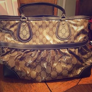 Gucci Crystal Mix Monogram Coated Canvas Tote